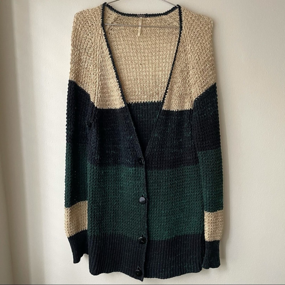 Free People Long Knit Cardigan Women's Medium